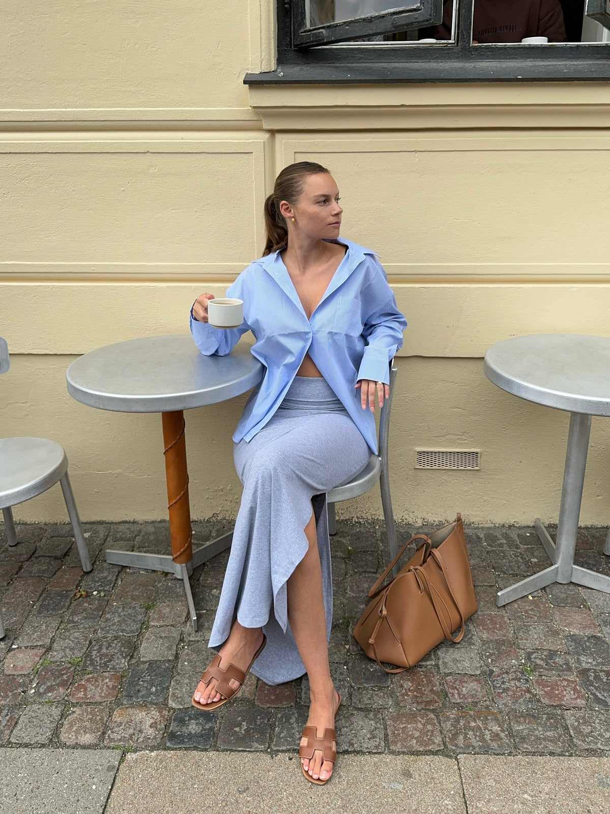 Mathilde Ravn striped shirt - blue/white