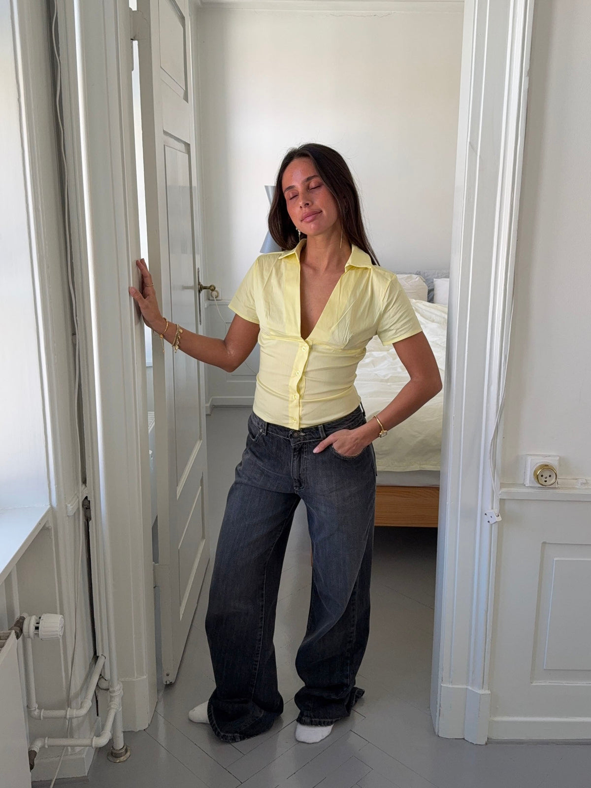 Kartia fitted shirt - Yellow