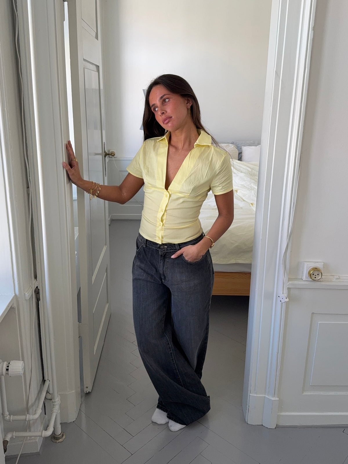 Kartia fitted shirt - Yellow